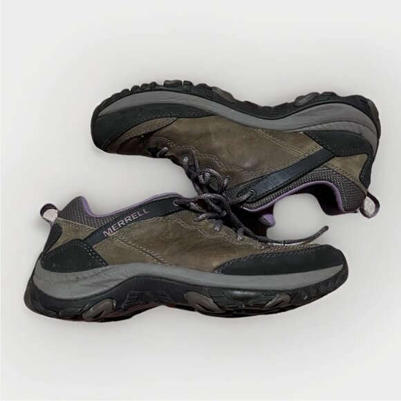 Merrell Brindle Women's Olive Leather Comfort Hiking/Trail Shoes J48314 Size 8.5 - Picture 1 of 12